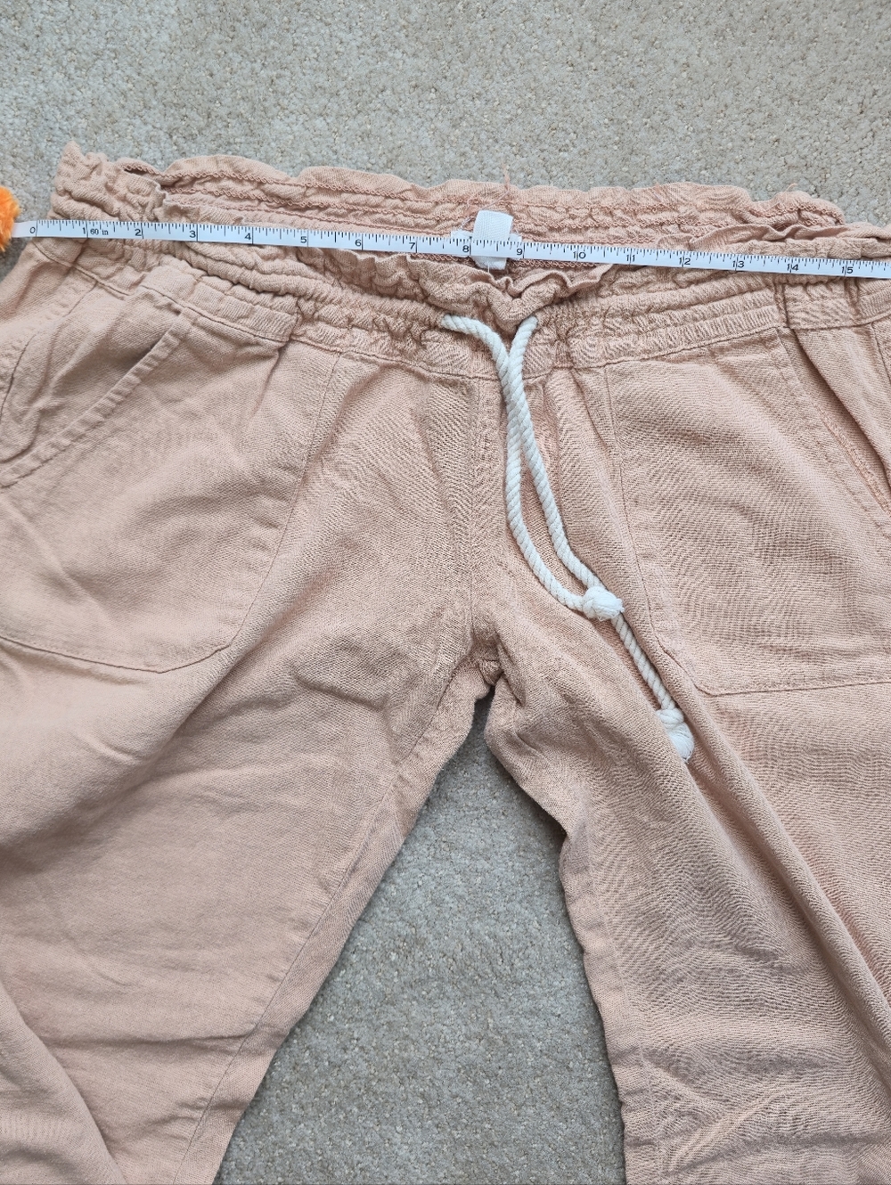Roxy Oceanside linen-blend beach pants flared leg CULOTTES - Picture 4 of 8